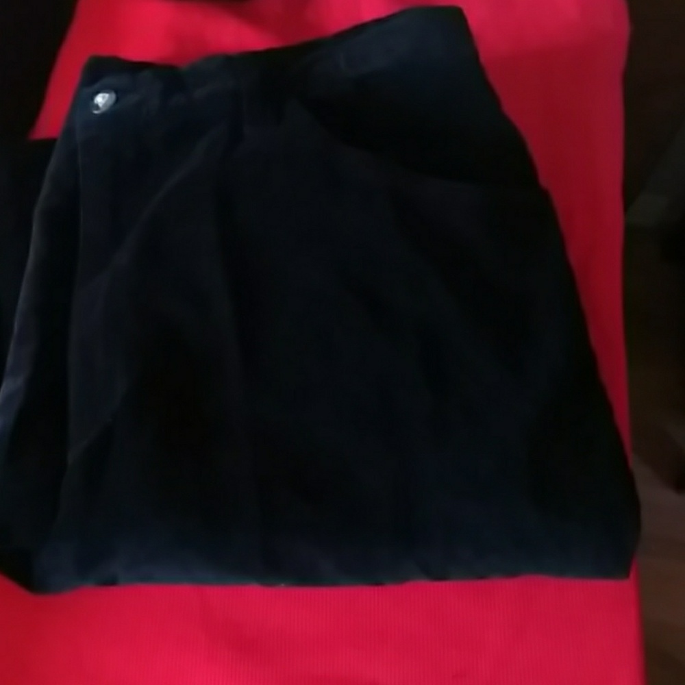 Black velveteen jeans